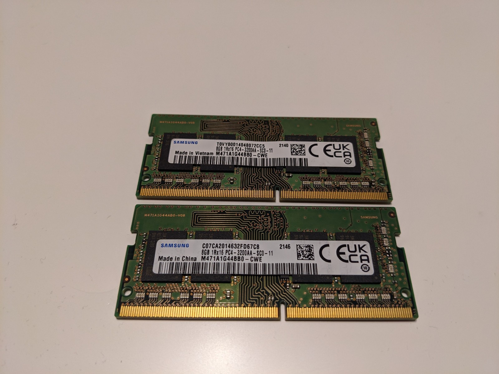 Laptop DDR4 SDRAM 8GB, 4GB PC4-3200AA, PC4-2666V, PC4-2400T – Tested