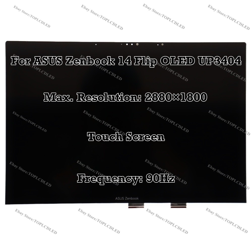 ASUS Zenbook 14 Flip OLED UP3404VA-KN058W 2.8K 90Hz Touch LCD Screen Assembly