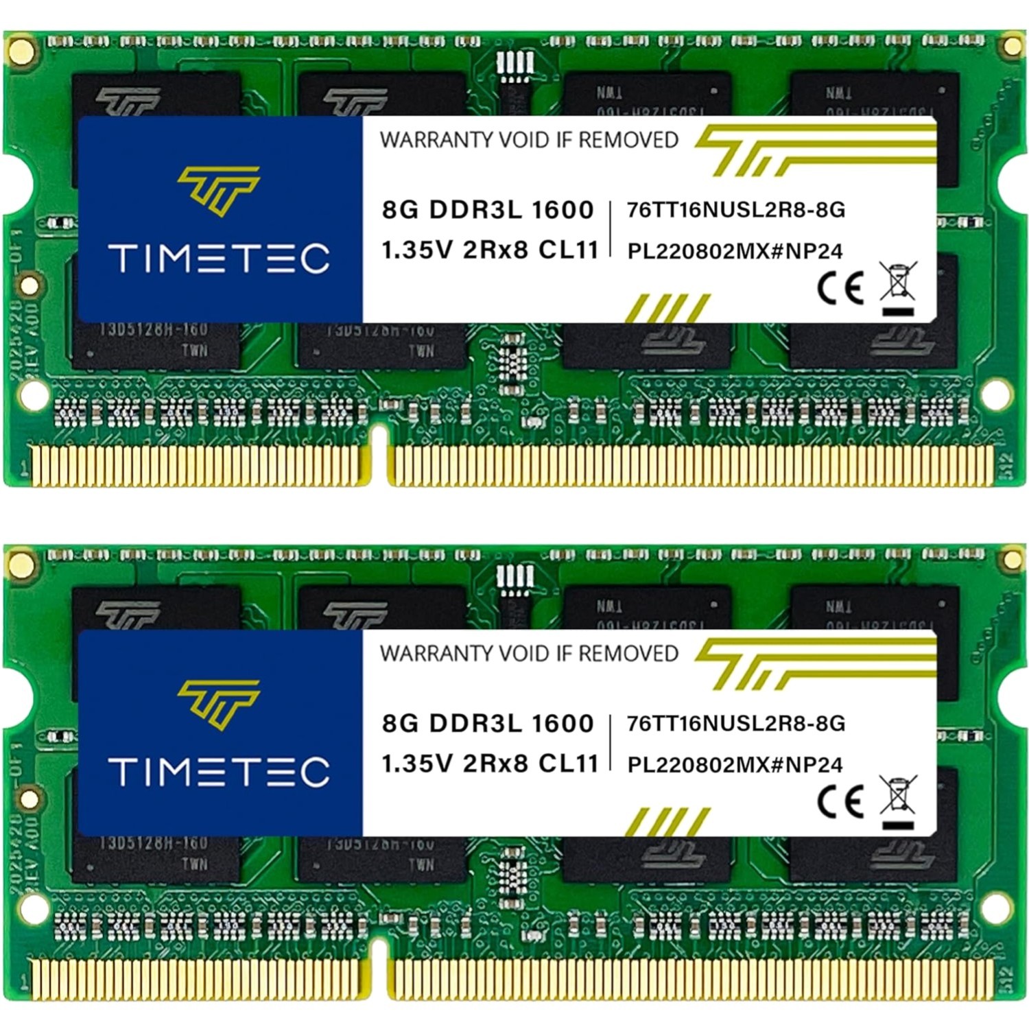 16GB Kit (2x8GB) Dual Rank SODIMM Notebook Memory