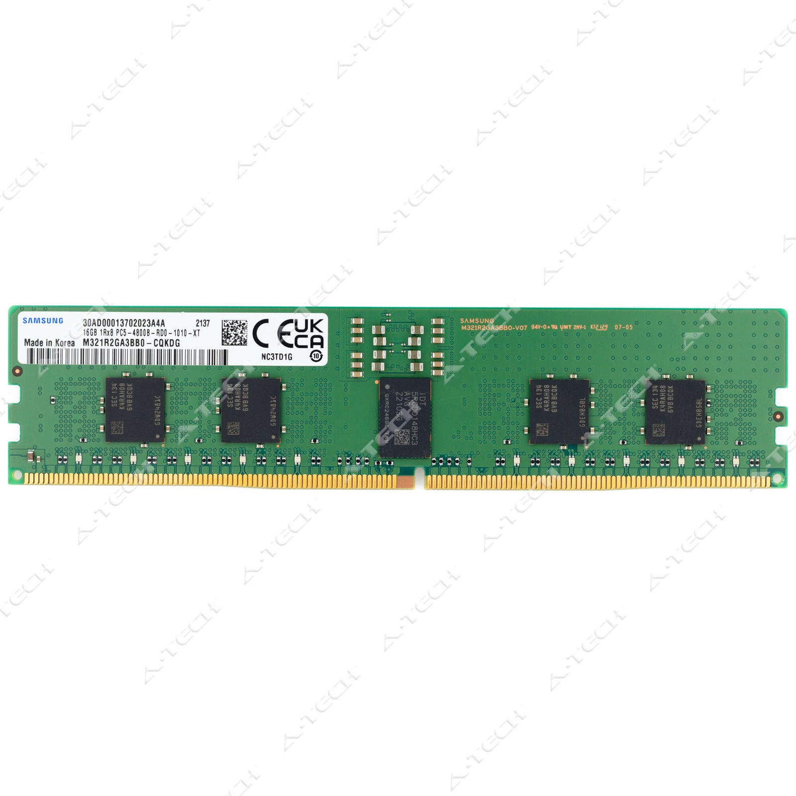 Samsung 16GB DDR5 4800MHz PC5-38400 EC8 RDIMM Server Memory RAM M321R2GA3BB0-CQK