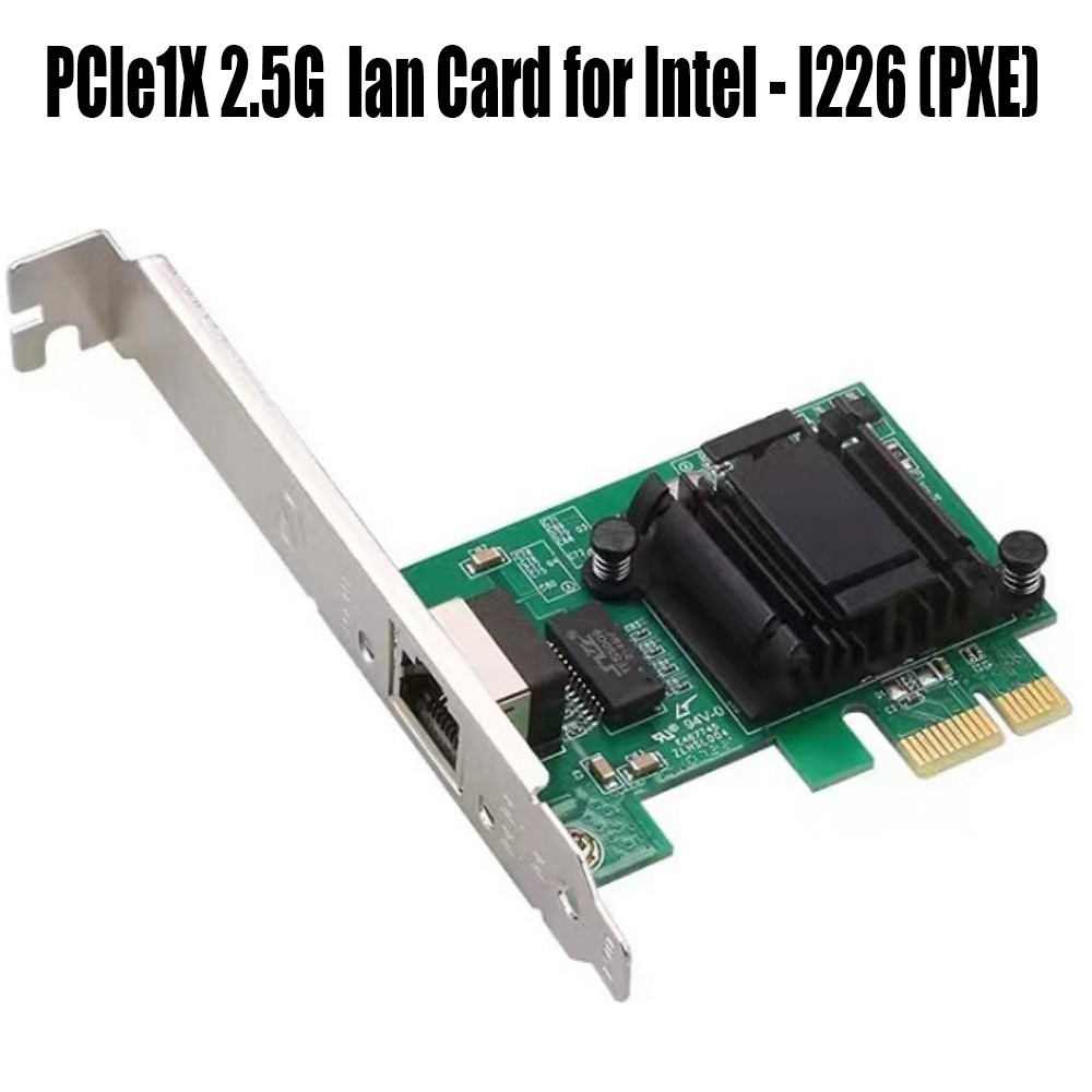 2.5G RJ45 LAN Port Gaming Network Card Intel I226 PCI-E Gigabit Ethernet Adapter