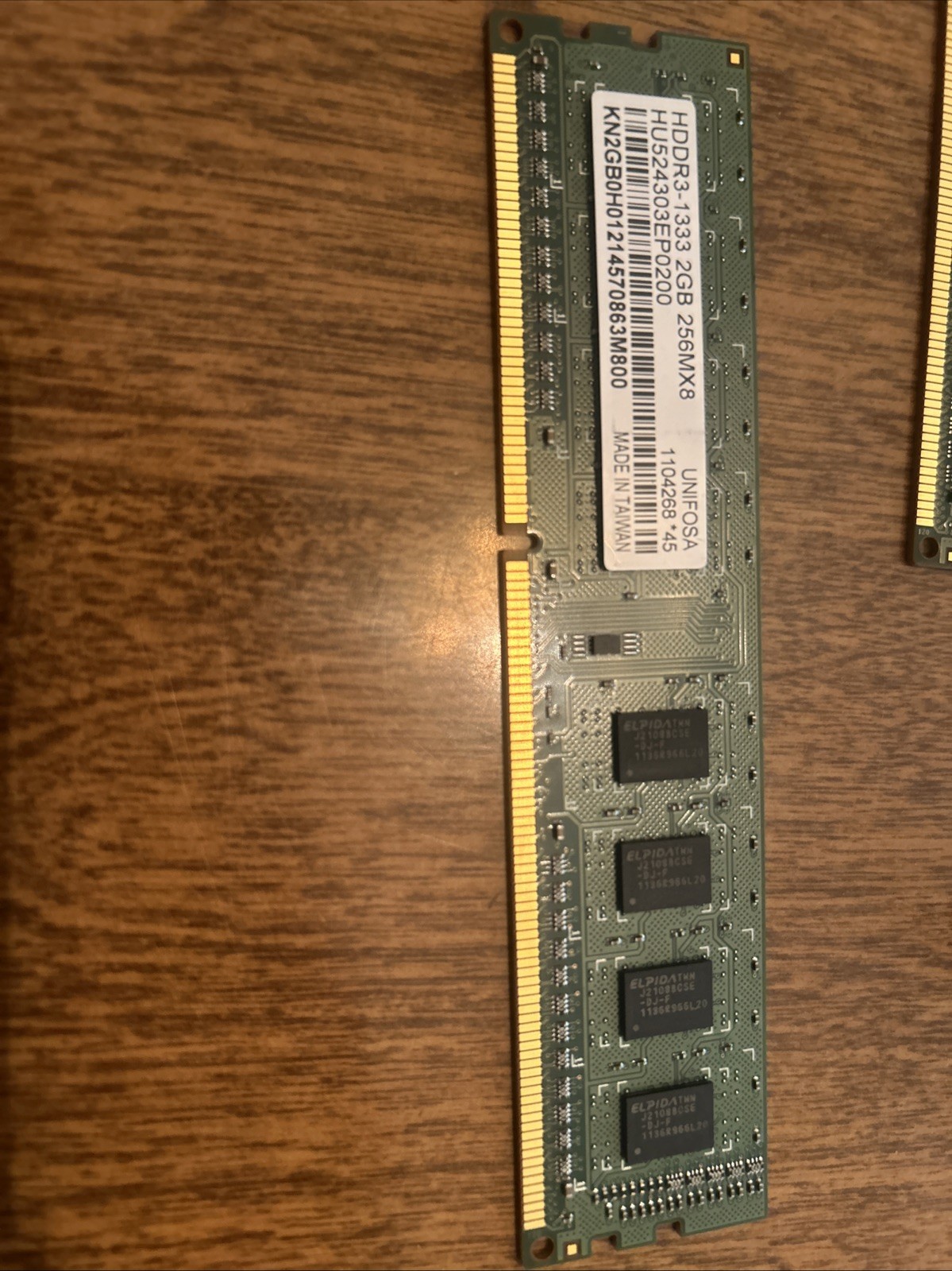 Desktop RAM 2GB Assorted PC3-10600 1333mhz DDR3 2G each Lot of 6 12G Total