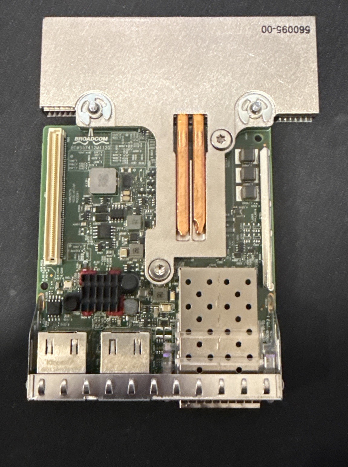 Dell Broadcom 57412 4-Ports 2x10GBe SFP+ 2x1Gbps RJ-45 RNDC Daughter Card NWMNX