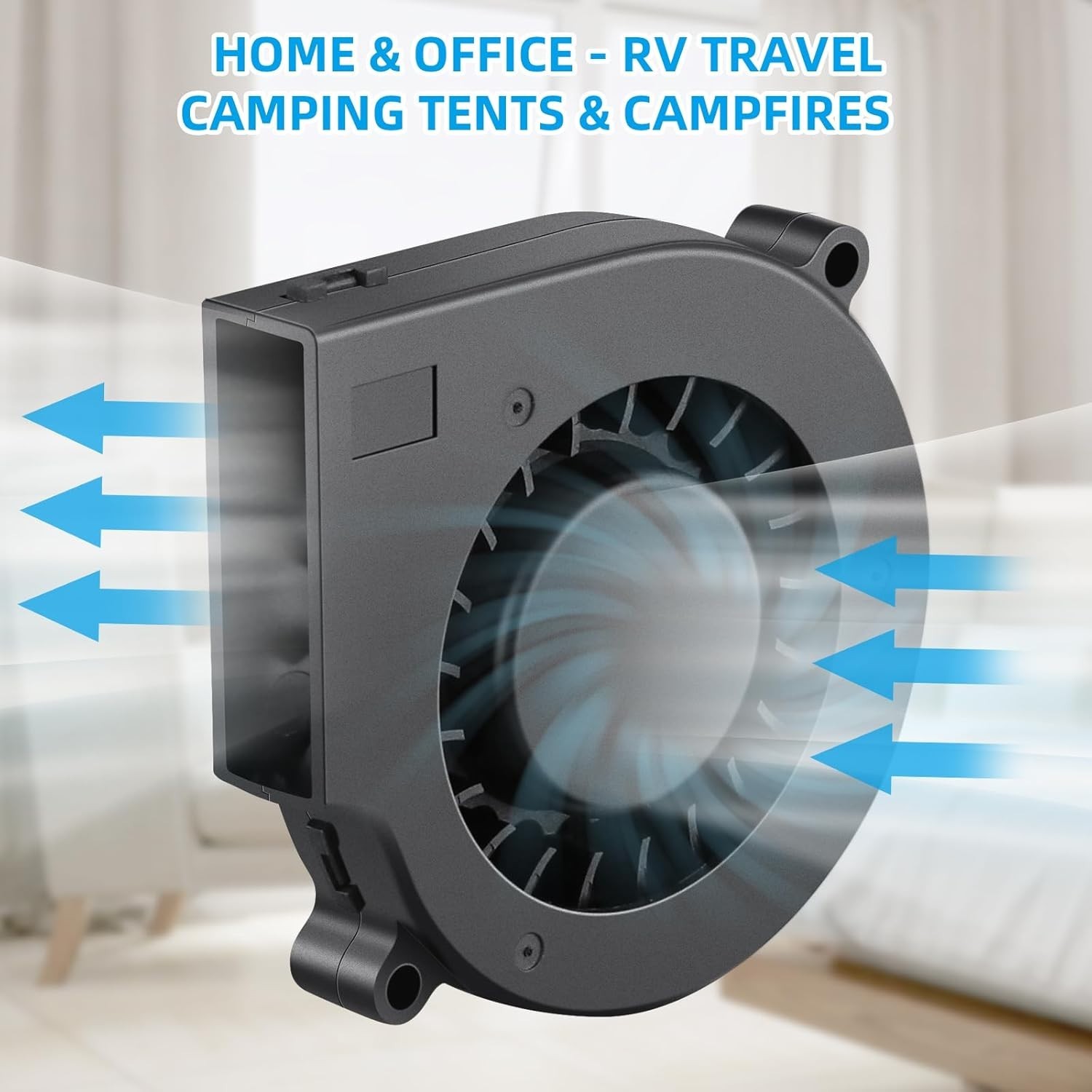 75mm USB Cooling Fan 5V DC Brushless Blower for Electronics and DIY Projects