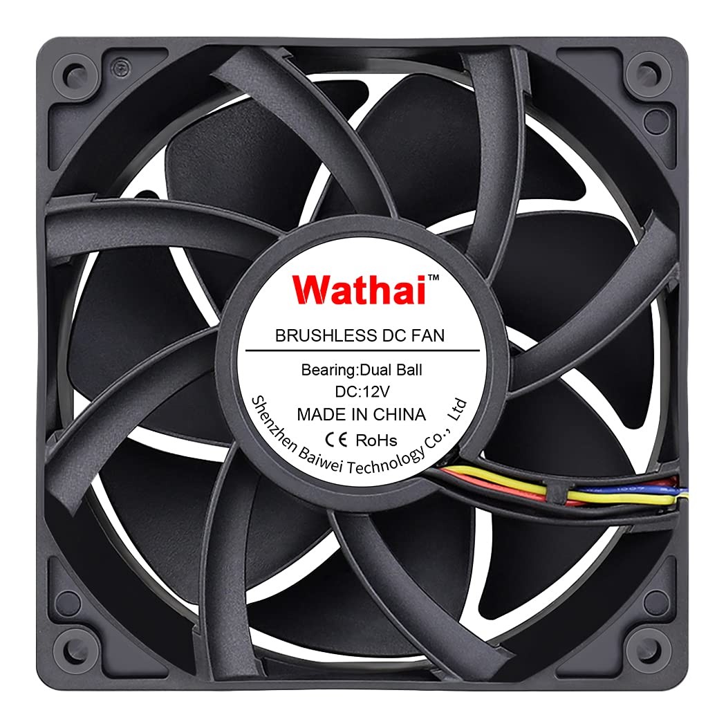 12038 120mm X 38mm Pwm Computer Pc Case Fan 12v 4pin 5300rpm 230 Cfm High Airflo