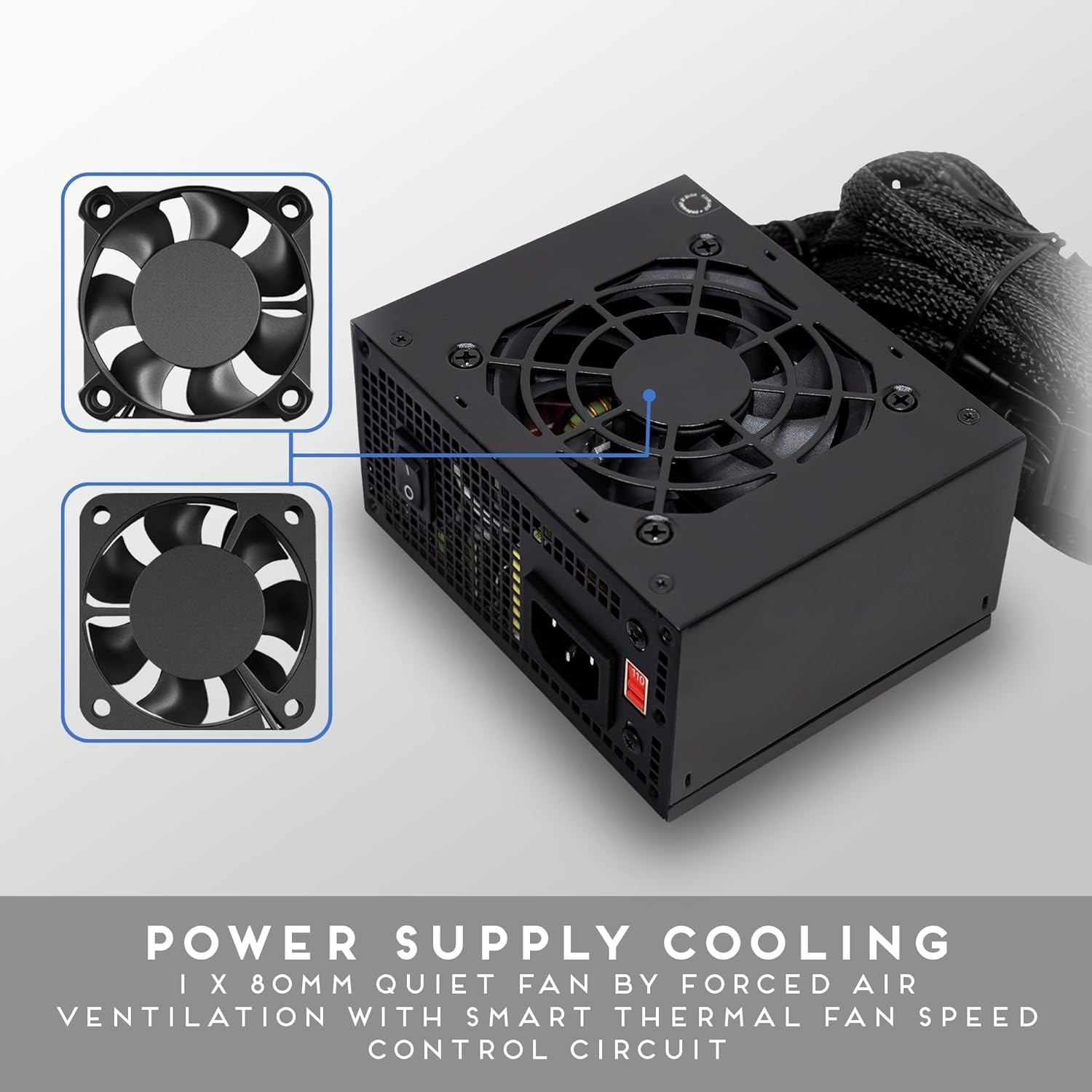 Reliable 400W Power Supply for Small Form Factor PCs with 20+4 Pin Connector