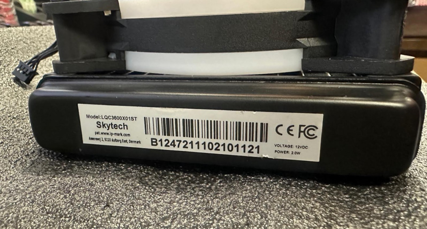 Skytech AIO 360m Black made by Asetek Liquid CPU Cooler (USED)
