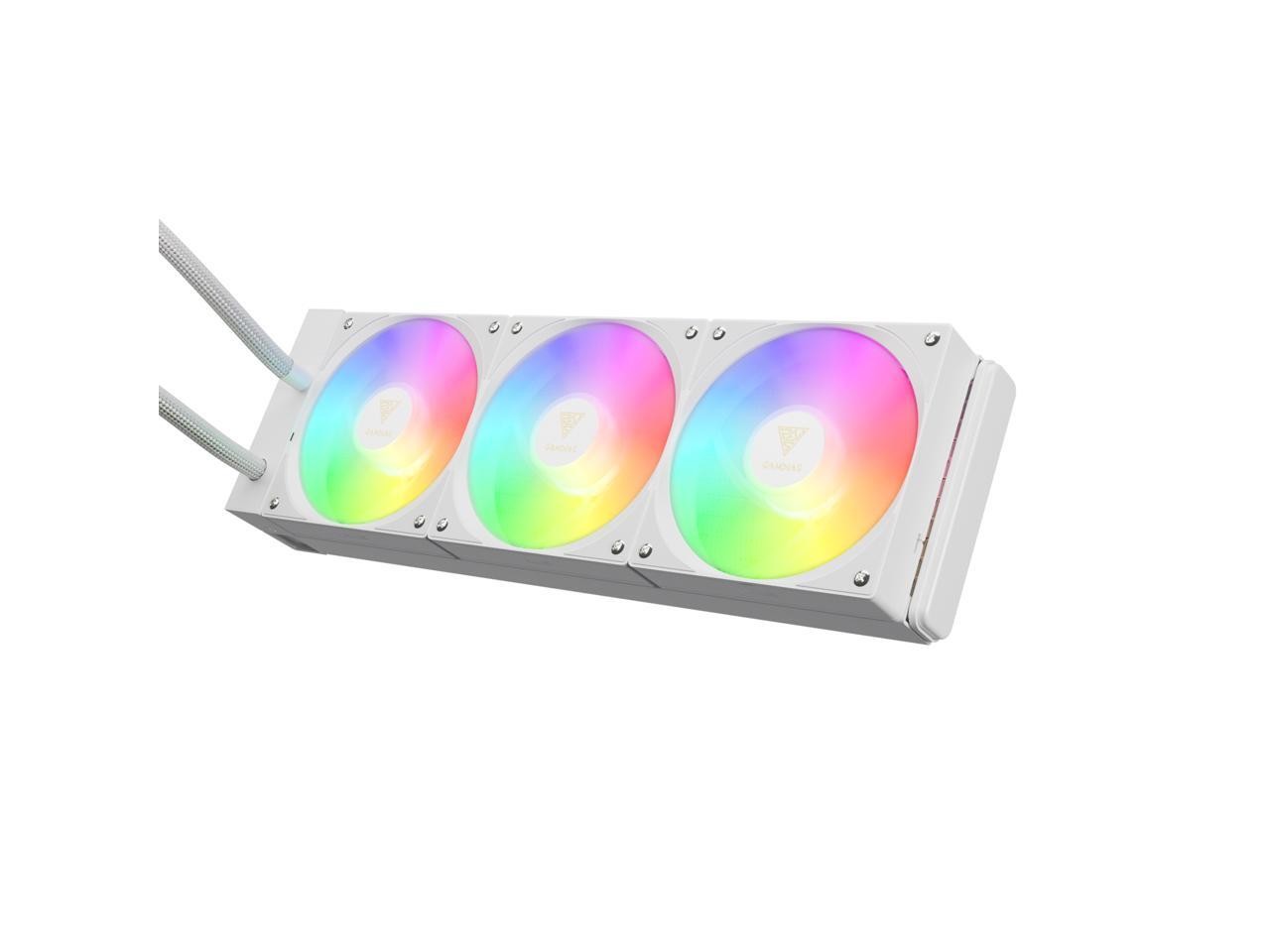 GAMDIAS CHIONE E4 360mm V2 AIO CPU Cooler & ARGB Liquid Cooler with Digital