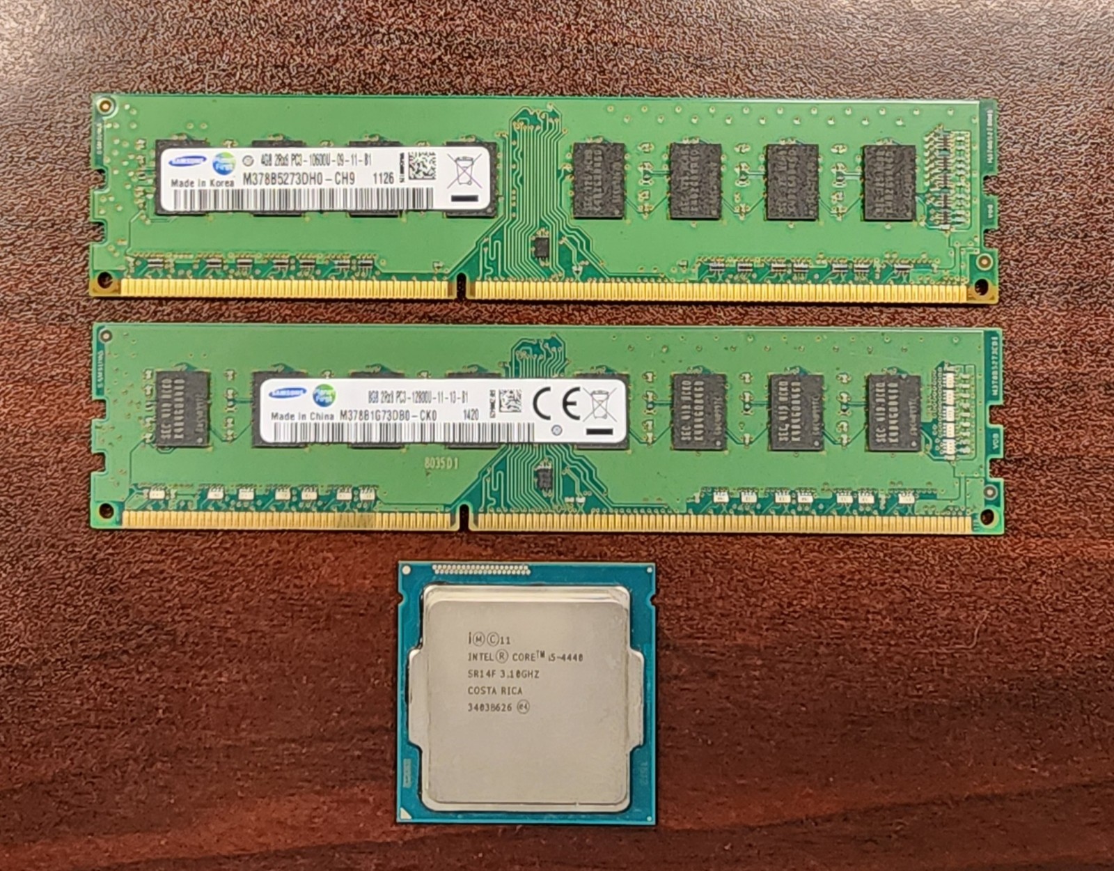 Samsung DDR3 16Gb (2x8GB) PC-12800U + Intel i5-4440 3.10 Ghz