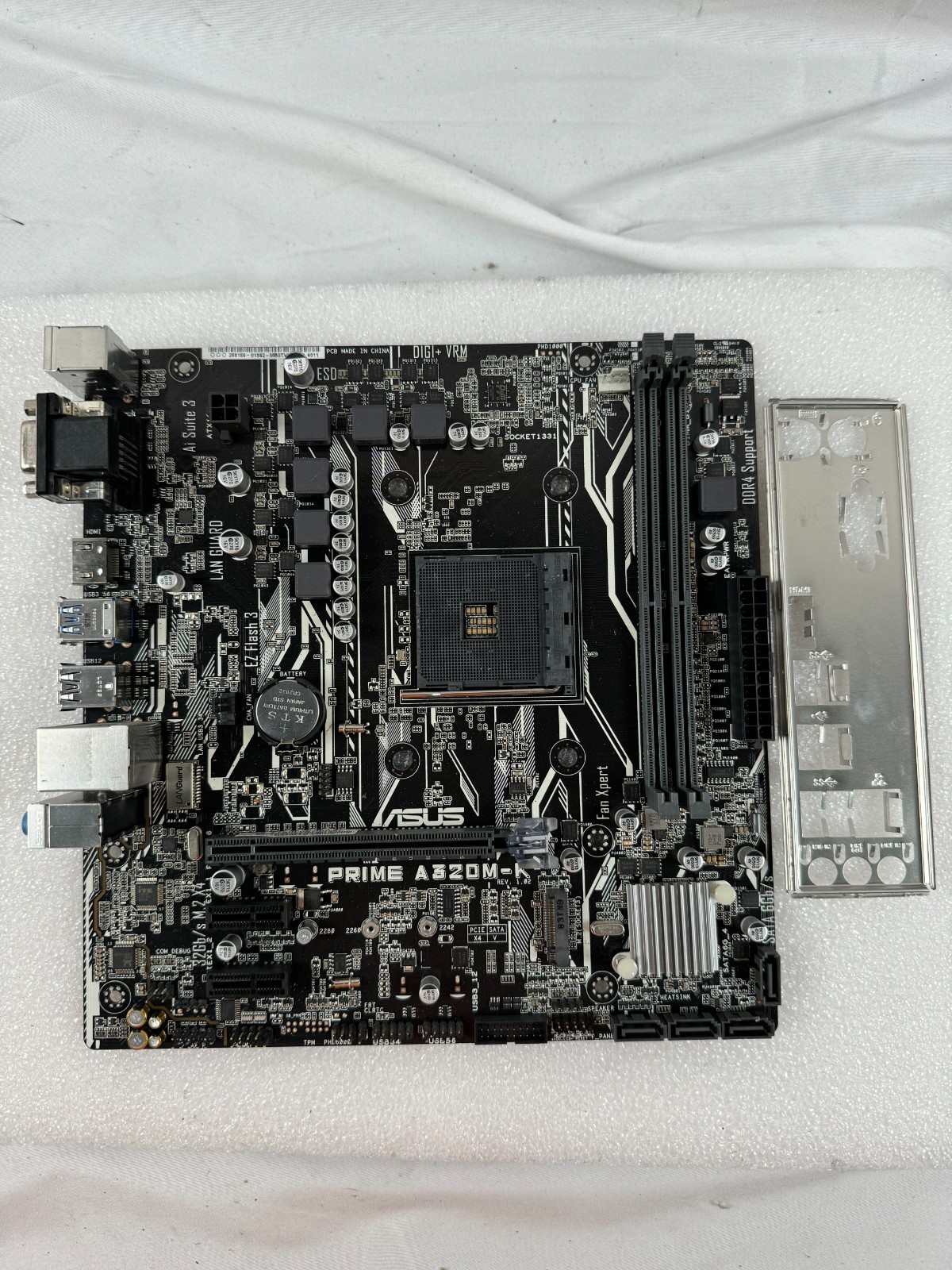 ASUS Prime A320M-K AM4 Motherboard, MicroATX, DDR4, USB 3.1, HDMI