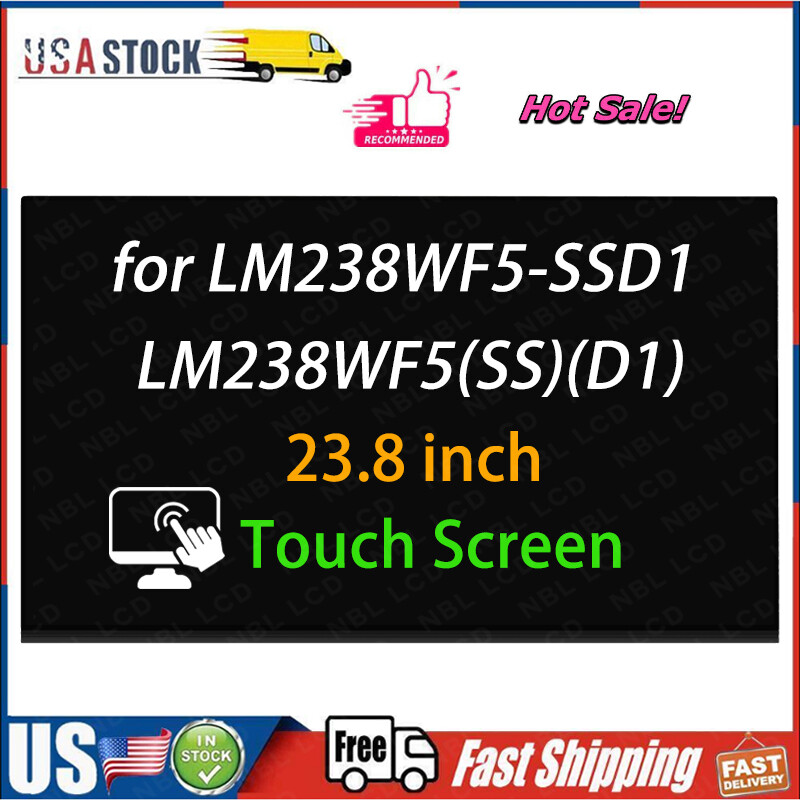 New 23.8″ for HP AIO 24-XA0022UR Replacement LCD LED Touch Screen LM238WF5-SSD1
