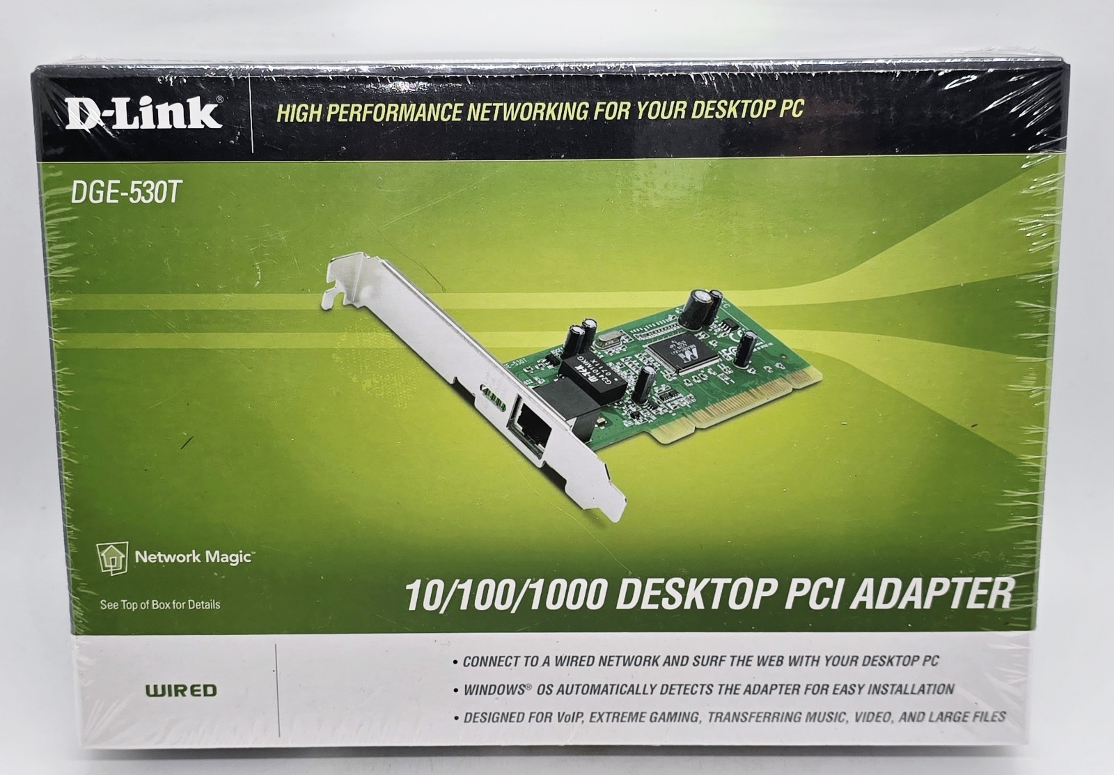 D-Link Desktop PCI Adapters DGE-530T 10/100/1000 – New – Sealed – Free Shipping