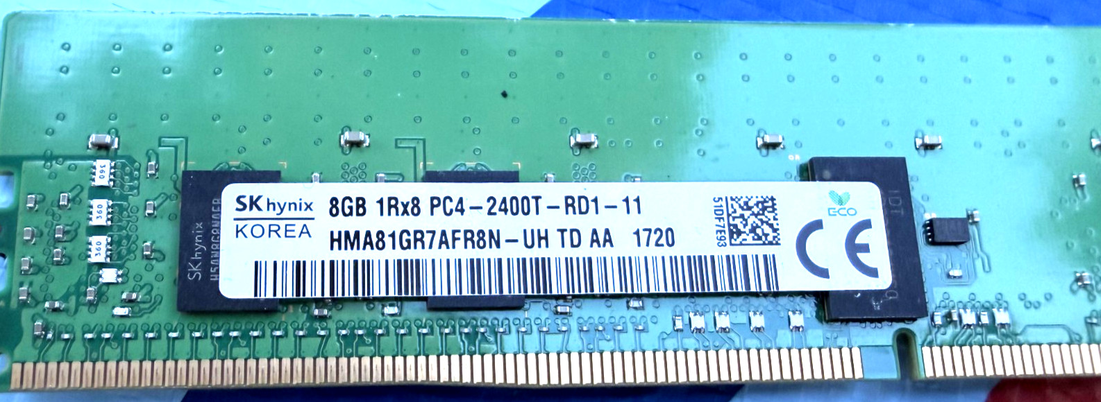 SK hynix 8GB DDR4 2400MHz PC4-19200 UDIMM Desktop RAM HMA81GR7AFR8N-UH Tested