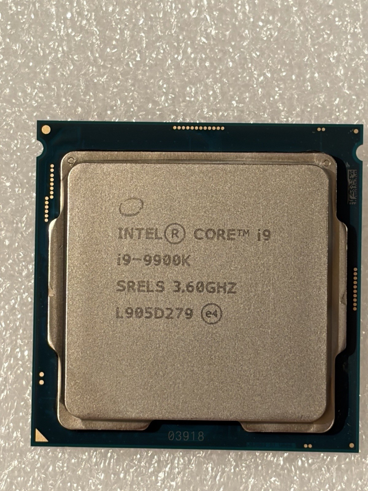 INTEL i9-9900K CPU SRELS 3.60GHz UP TO 5.0GHz 16M CACHE 8-CORES