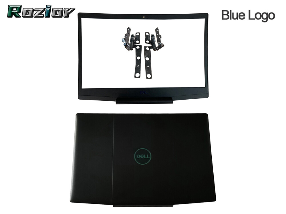 New For Dell G3 15 3500 3590 LCD Back Cover Top Case 0747KP & Hinges & Bezel Set