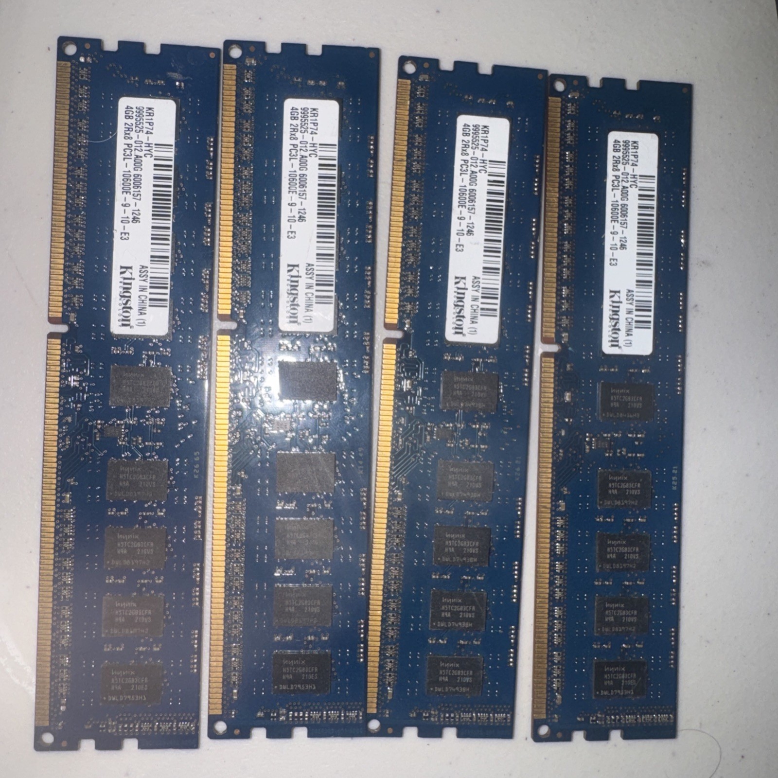 Kingston Technology 16GB (4x4GB) DDR3 1600MHz Desktop RAM – PC3-12800U