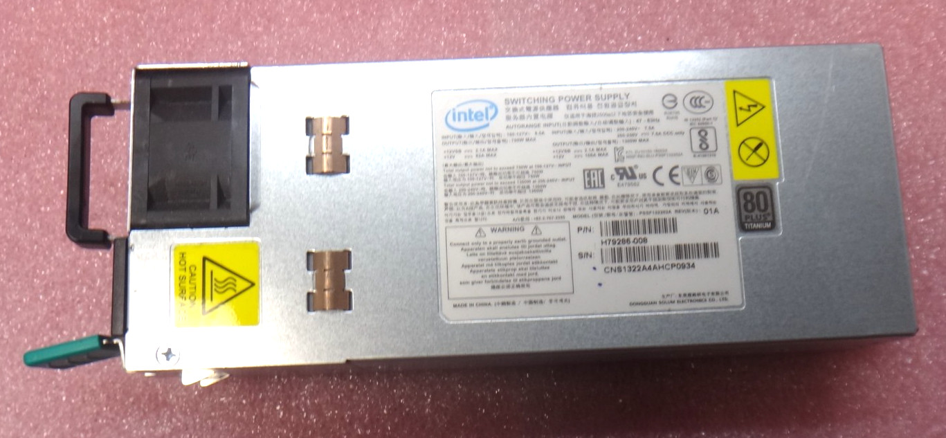 Genuine Intel PSSF162205A 1600W Server Switching Power Supply J78186-008