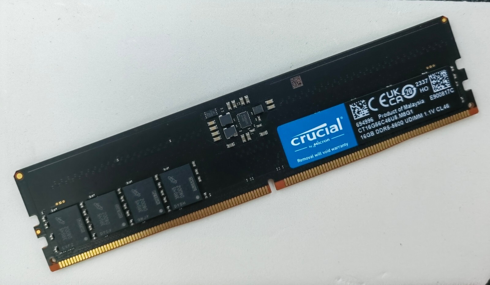 Crucial 16GB DDR5 5600 Desktop UDIMM RAM Non-ECC 288pin by Micron