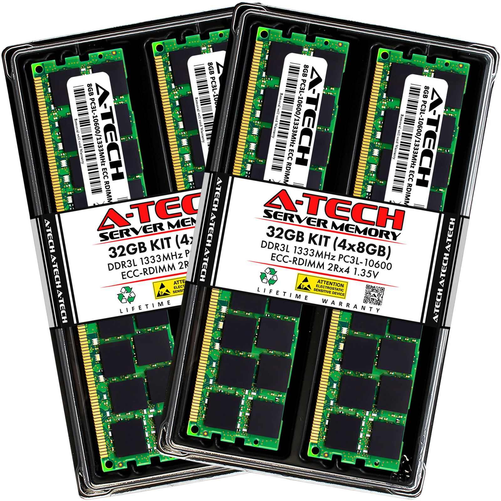 32GB 4x8GB 2Rx4 PC3L-10600R HP ProLiant DL380p G8 DL385p G8 SL210t G8 Memory RAM