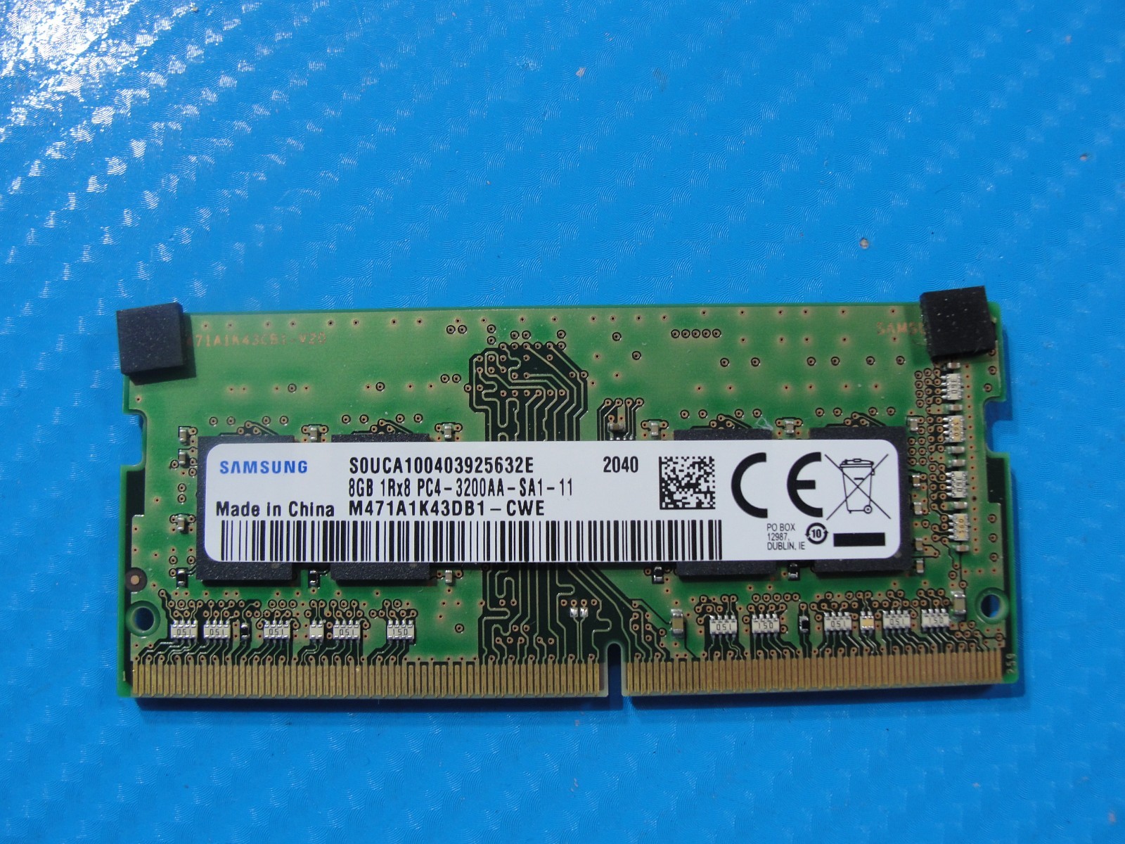 MSI 15 A11M-004 Samsung 8GB 1Rx8 PC4-3200AA Memory RAM SO-DIMM M471A1K43DB1-CWE