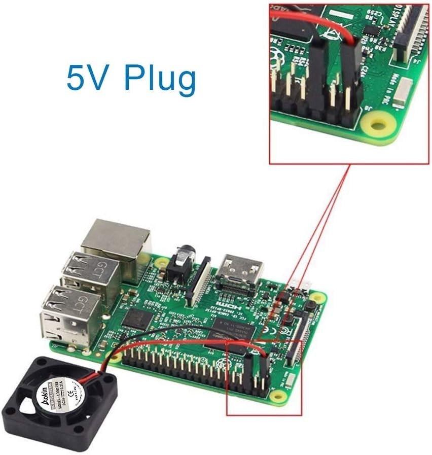 30MM Cooling Fan Set for Raspberry Pi Models – 2 Pcs Brushless & Long-Lasting