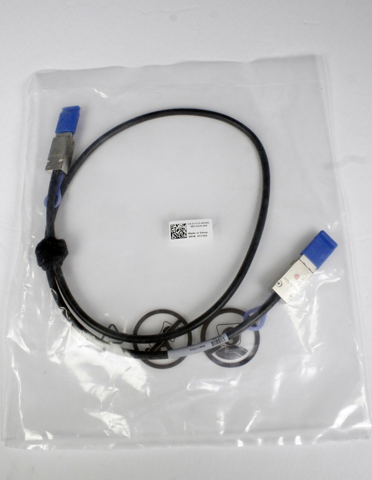 New Dell .6 meter external mini-SAS cable SFF-8088 SAS SFF-8088 W508F