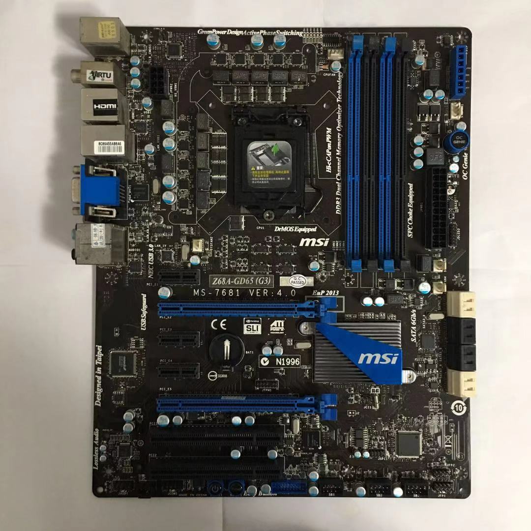 For MSI Z68A-GD65(G3) Motherboard LGA1155 DDR3 ATX Mainboard