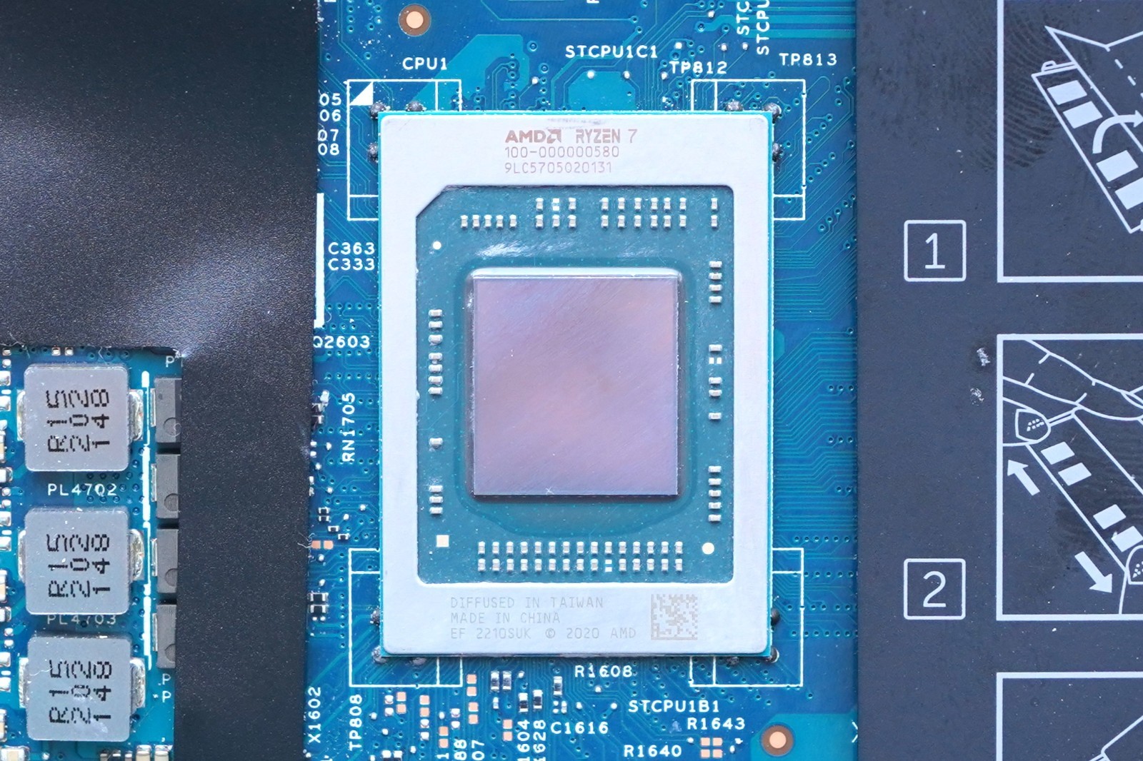 ✅️63KWG For Dell Inspiron 14 7425 2-in-1 Ryzen 7 5825U 213084-1 Motherboard✅