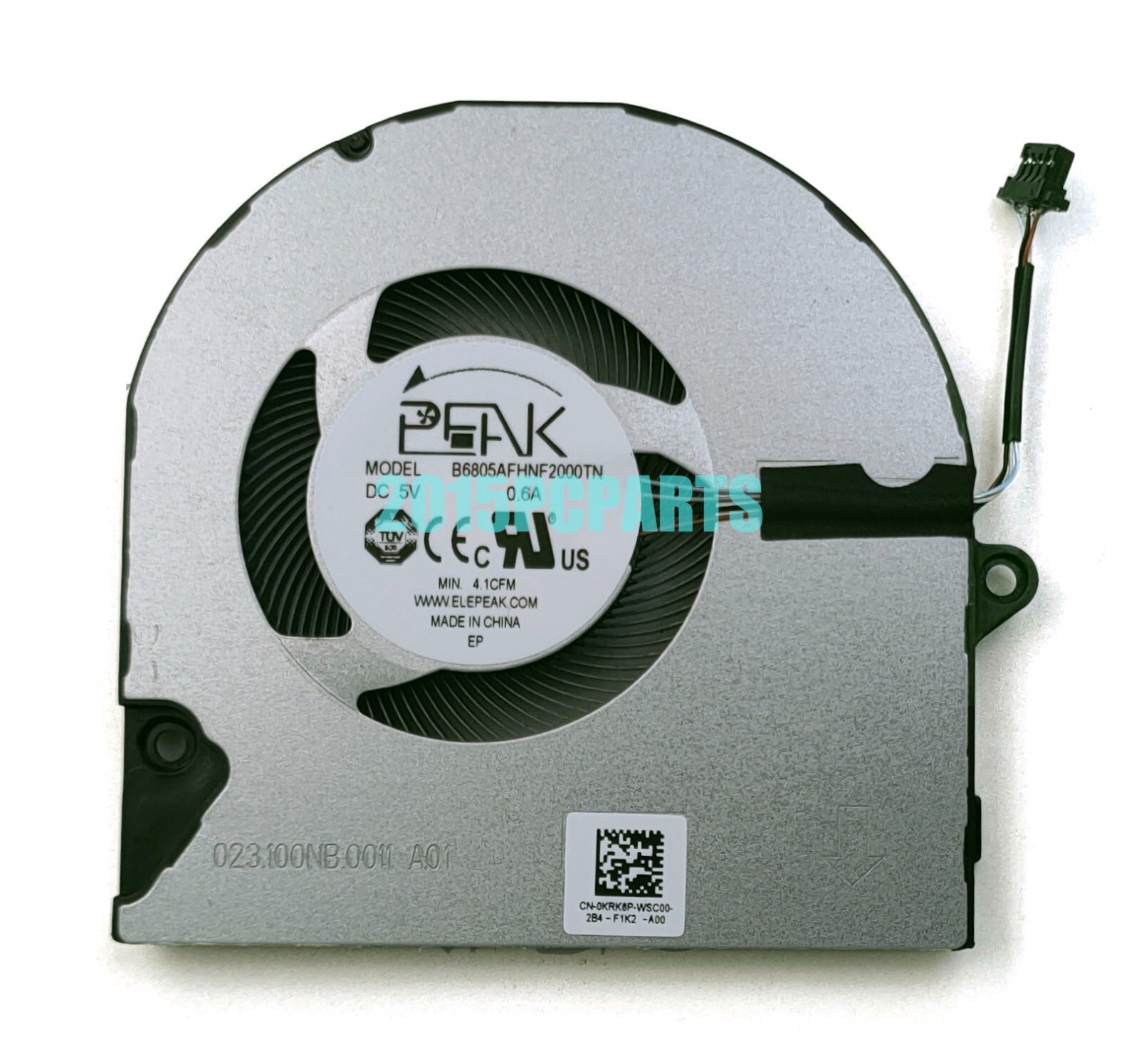 New for Dell Inspiron 15 5510 5515 5518 7400 7415 CPU Cooling Fan