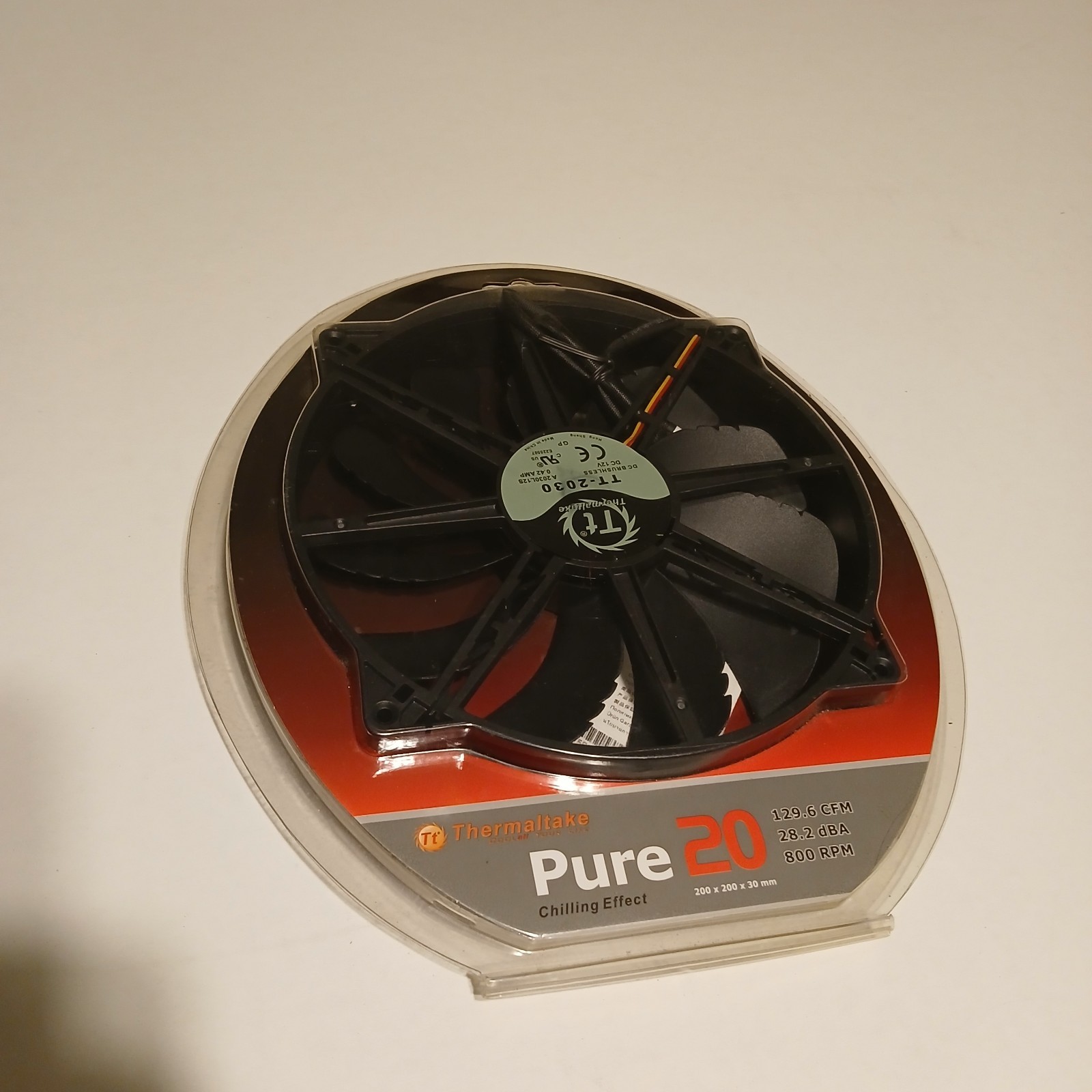 NEW Thermaltake Pure 20 Computer Case Fan CL-F015-PL20BL-A – $5 SHIPPING