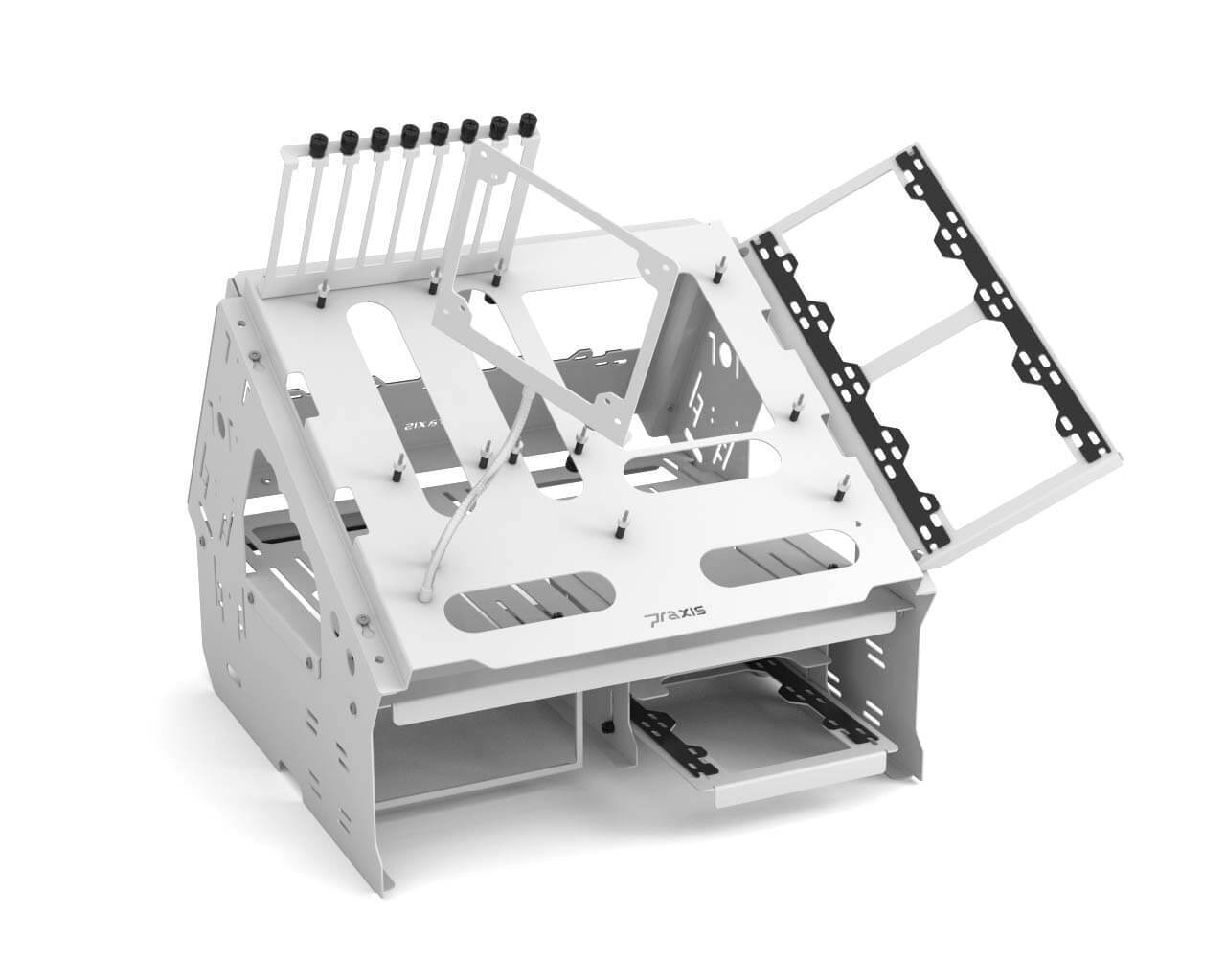 Praxis WetbenchSX Open Air Computer Test Bench Pro – Angled Edition