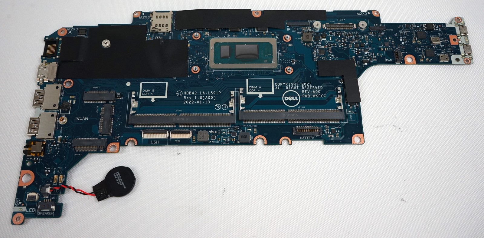 Components Dell 51DJX Latitude 14 5430 Laptop Motherboard With Intel i5-1235U