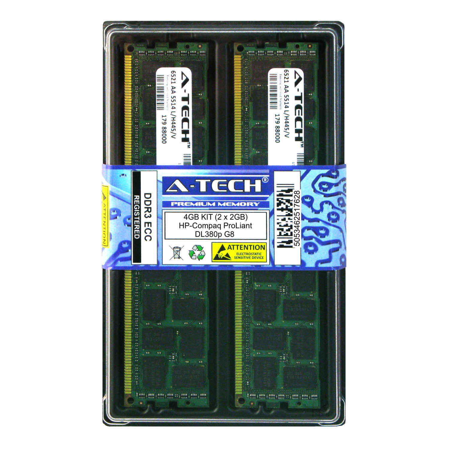 4GB KIT 2 x 2GB HP Compaq ProLiant DL380p G8 DL980 G7 MicroServer Ram Memory