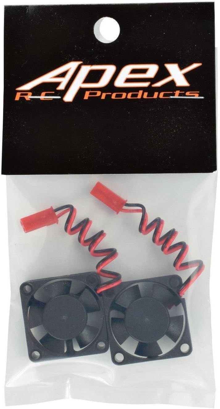 Motor/ESC Cooling Fan 30x30x10mm 2 Pack with JST Connector for Receivers