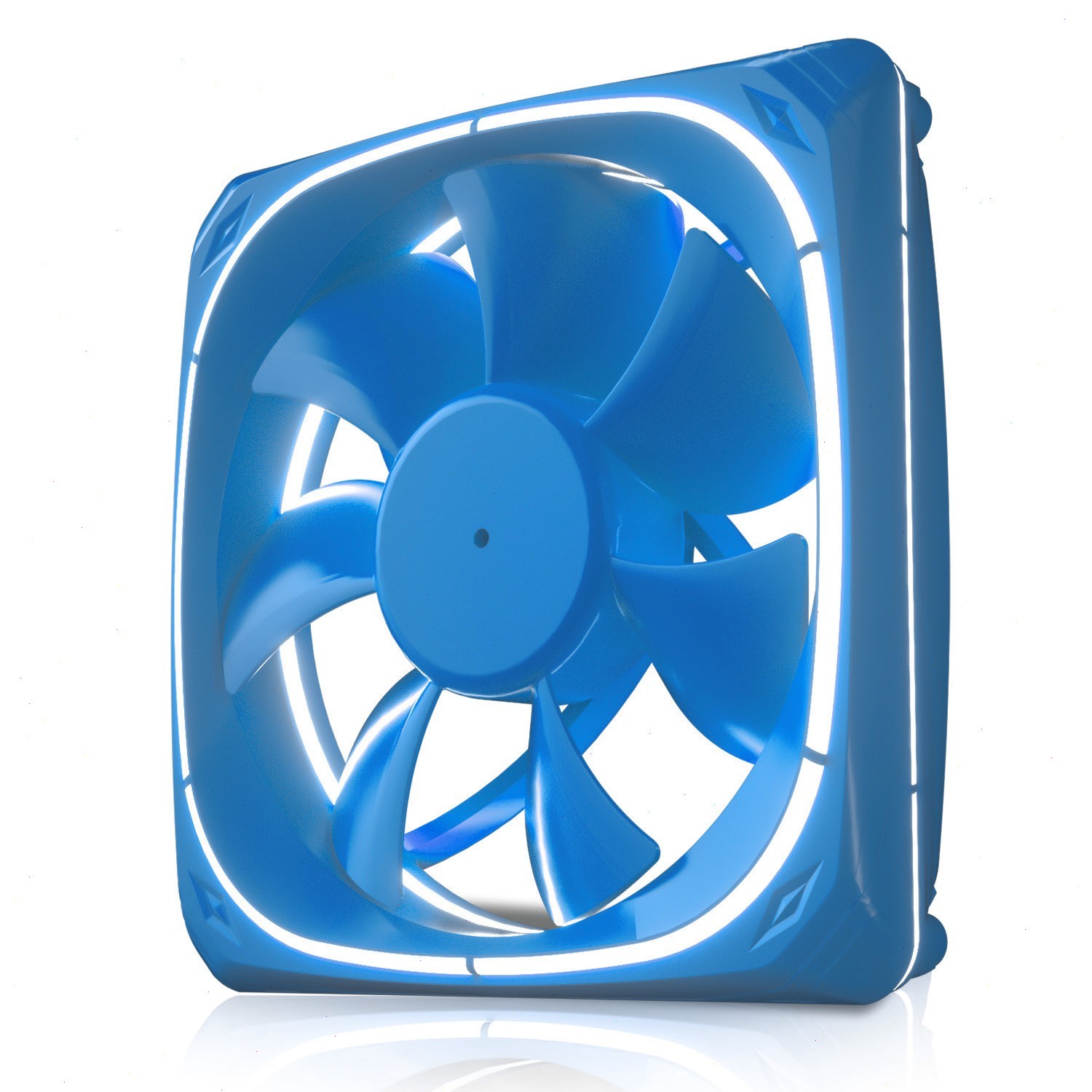 120mm Blue PC Case Fan Quiet Cooling 4-Pin Gaming Desktop Computer Cooling Fan