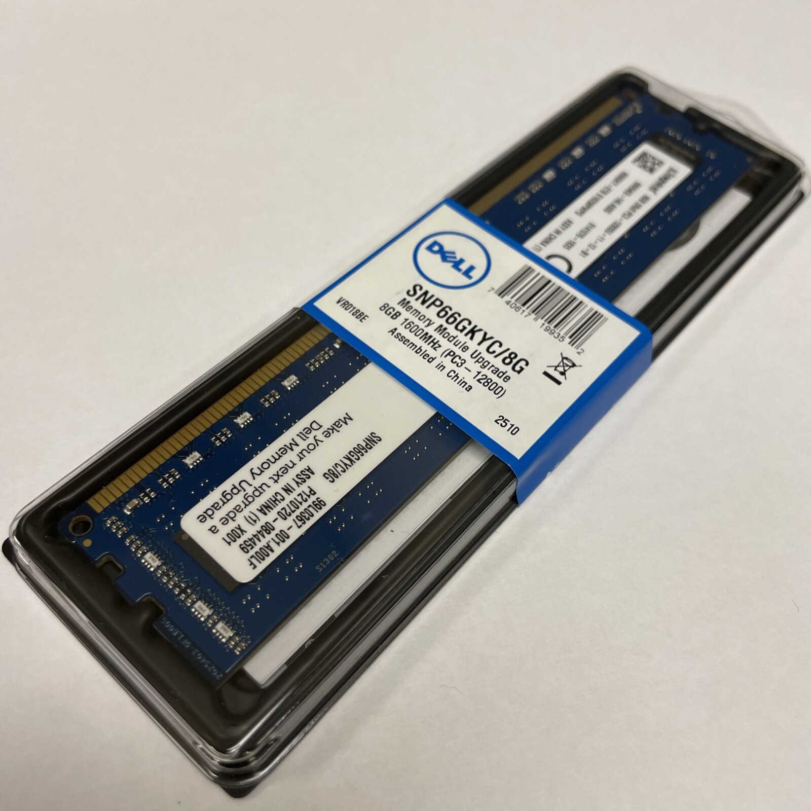 Kingston 8GB (1x 8GB) PC3-12800U DDR3-1600 MHz DIMM Memory SNP66GKYC/8G Dell