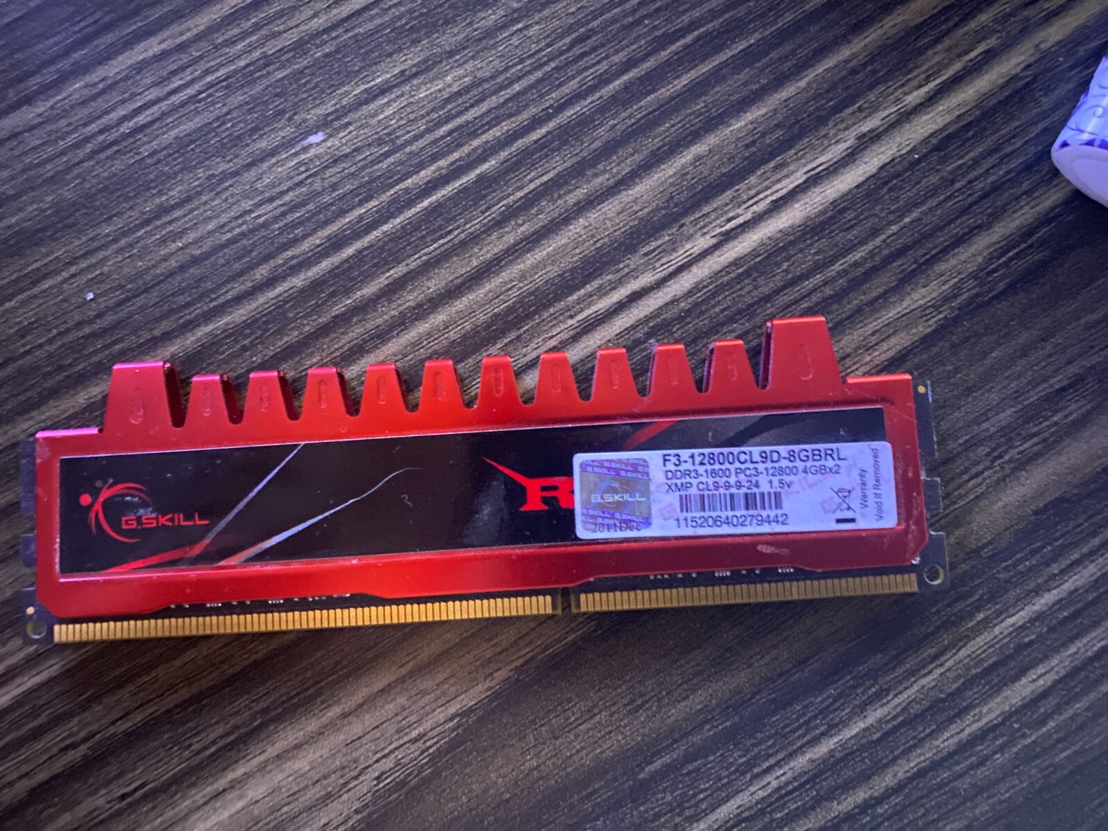 G.Skill F3-12800CL9D-8GBRL     DDR 1600 PC3-12800 4GBx2