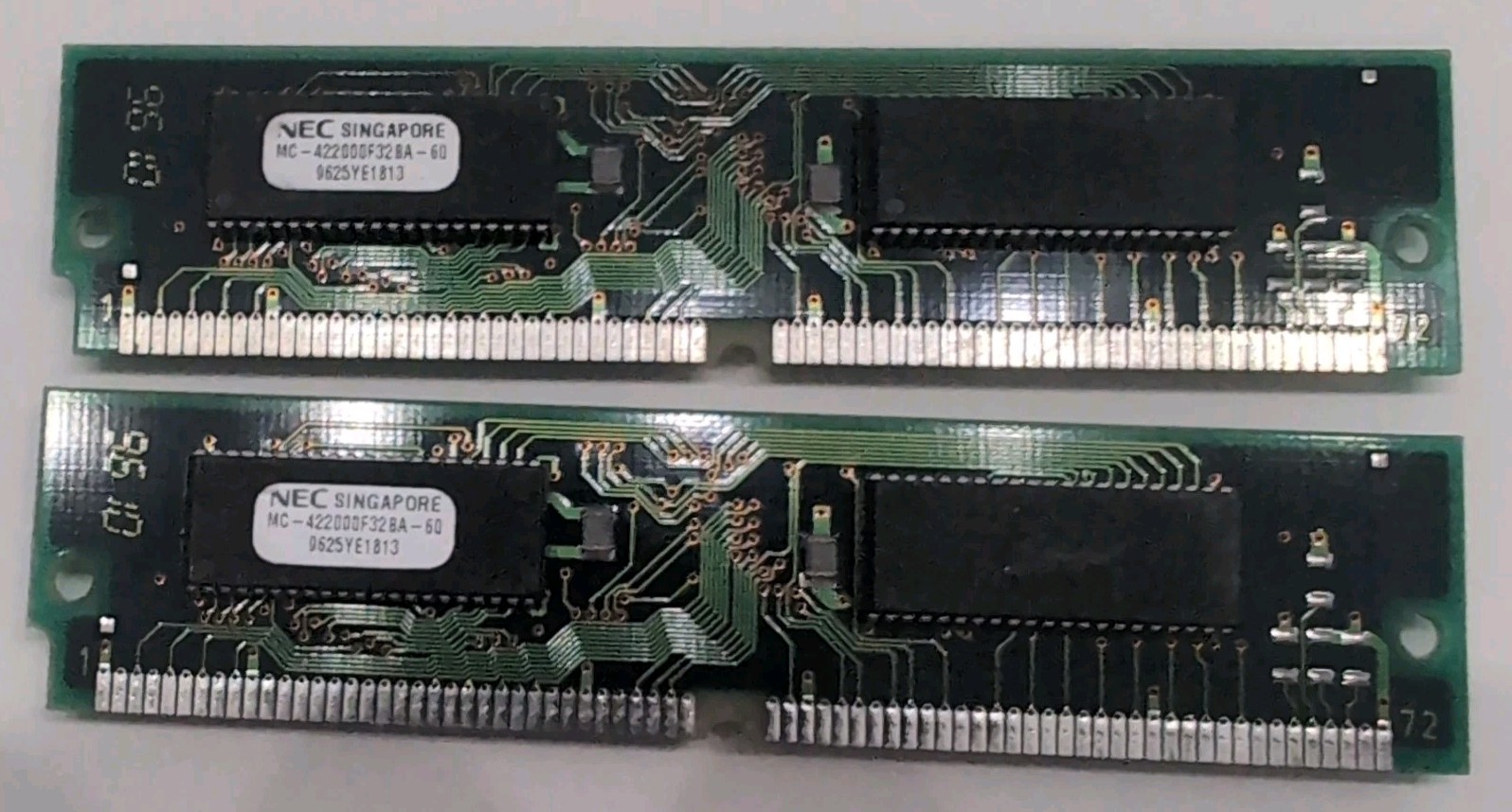 2x8MB Vintage NEC EDO 72-pin Non-Parity 60ns RAM SIMM Memory 16MB Total Tested