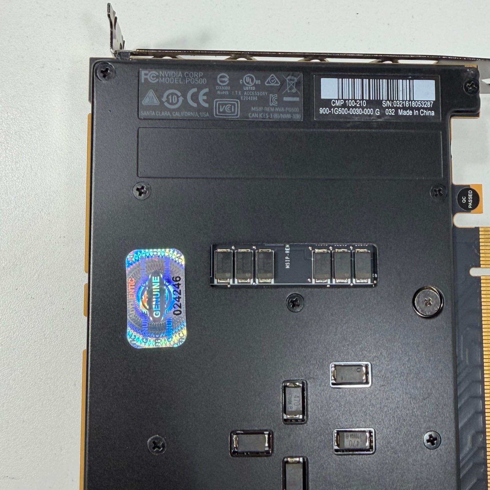 Nvidia CMP 100-210 16GB Mining GPU with Power Adapter Cable – repasted