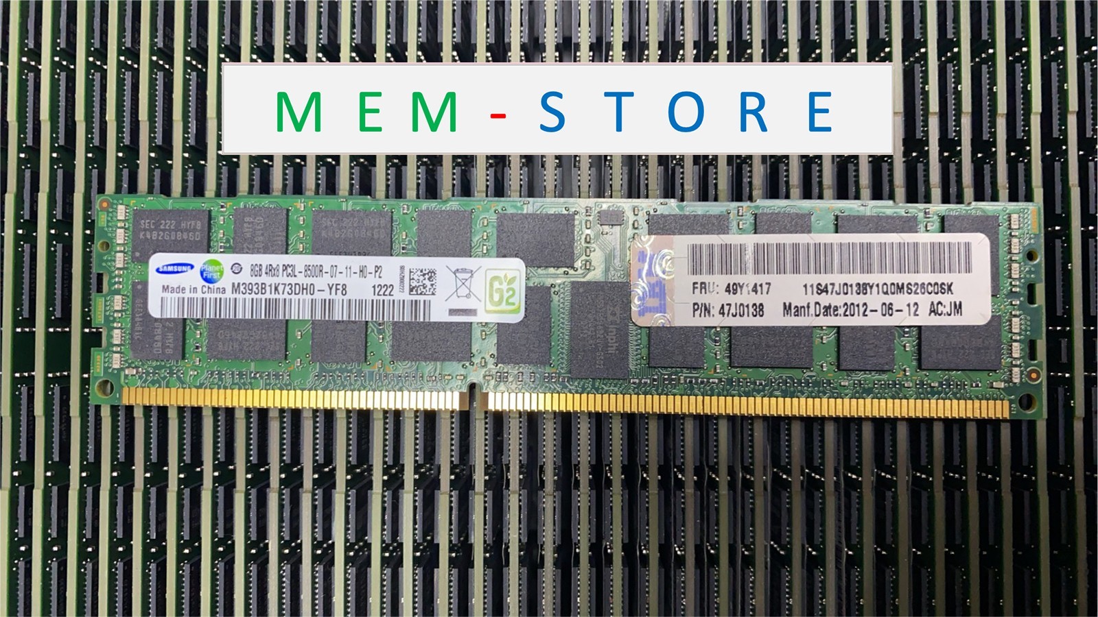M393B1K73DH0-YF8 Samsung 8GB DDR3 1066MHz 4Rx8 ECC RDIMM RAM IBM 47J0138 49Y1417