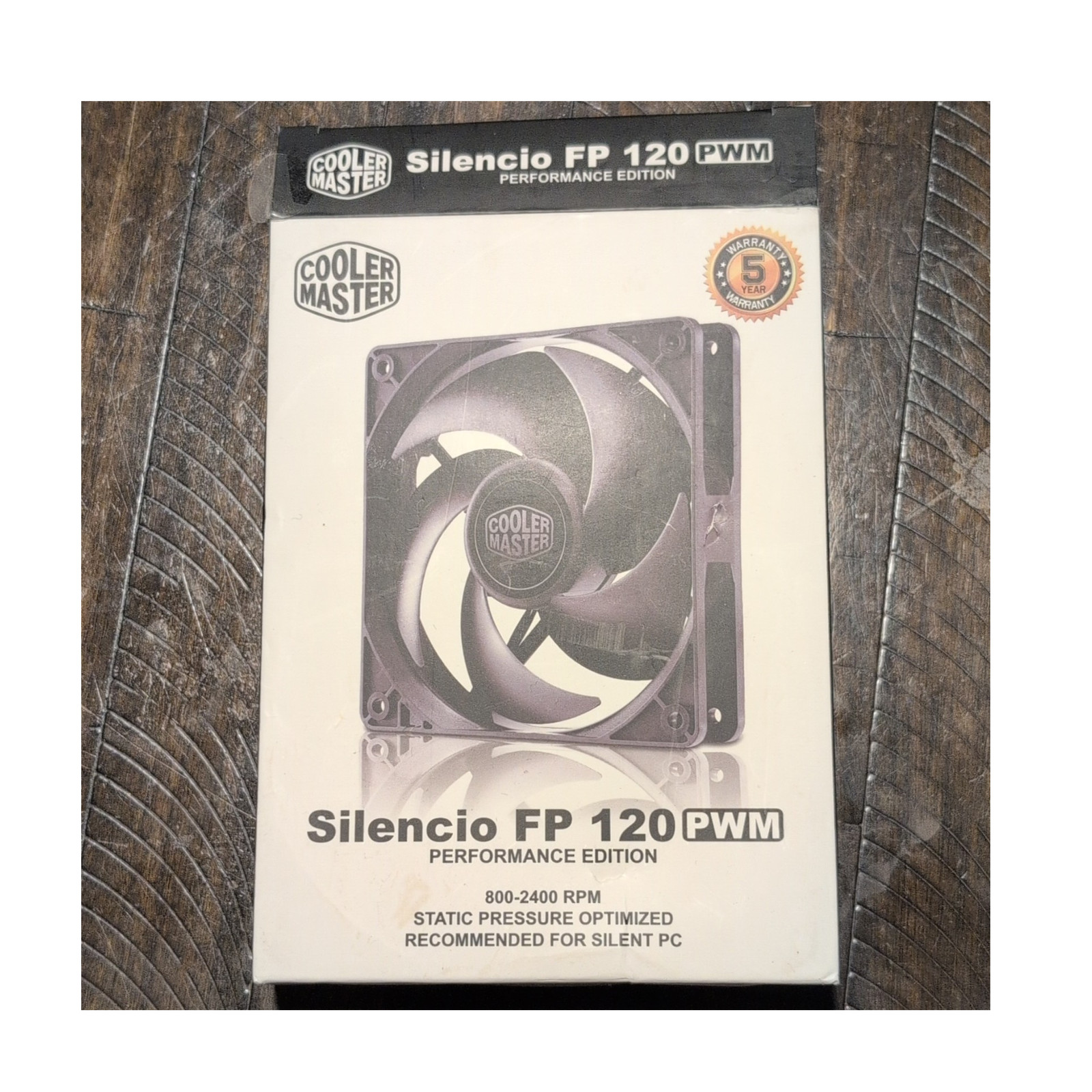 Cooler Master Silencio FP 120 PWM 120mm 4-Pin Case Fan 2400RPM 44CFM Black