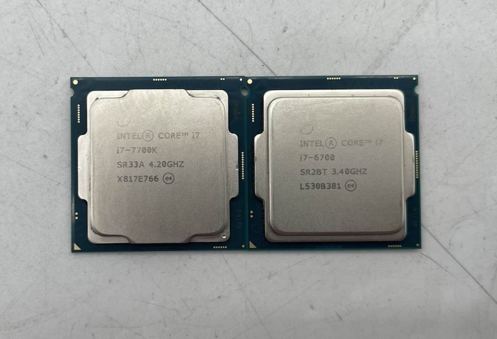 Mixed 2: Intel Core i7-7700K SR33A 4.20GHz & i7-6700 SR2BT 3.40GHZ CPU