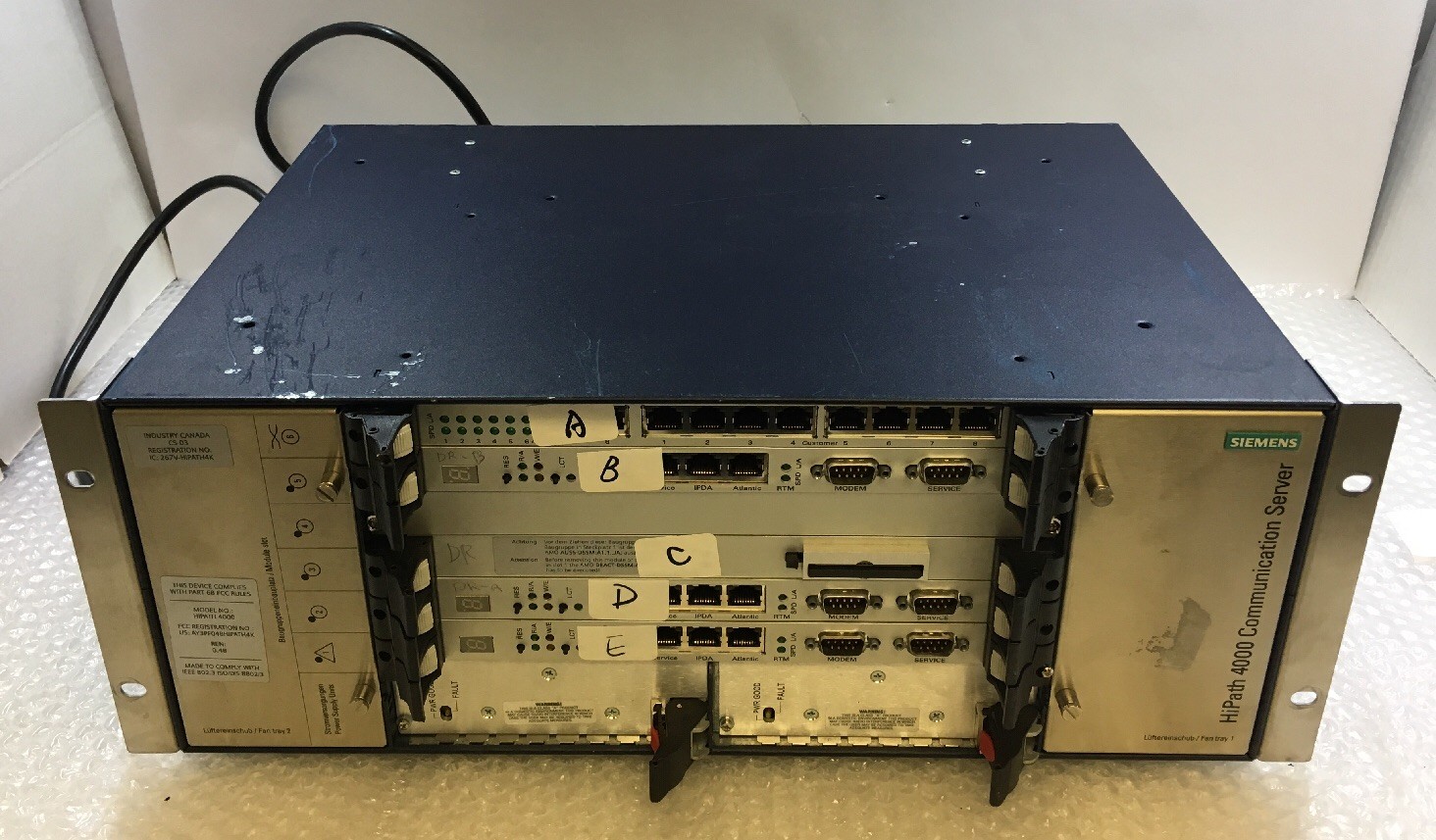 ~ SIEMENS HIPATH 4000 COMMUNICATION SERVER FRAME/CASE ONLY