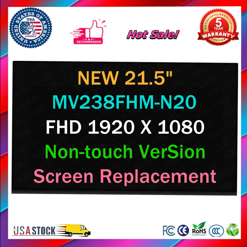 MV238FHM-N20 923631-001 LED LCD Display Screen Panel Replacement 23.8″ FHD A+++