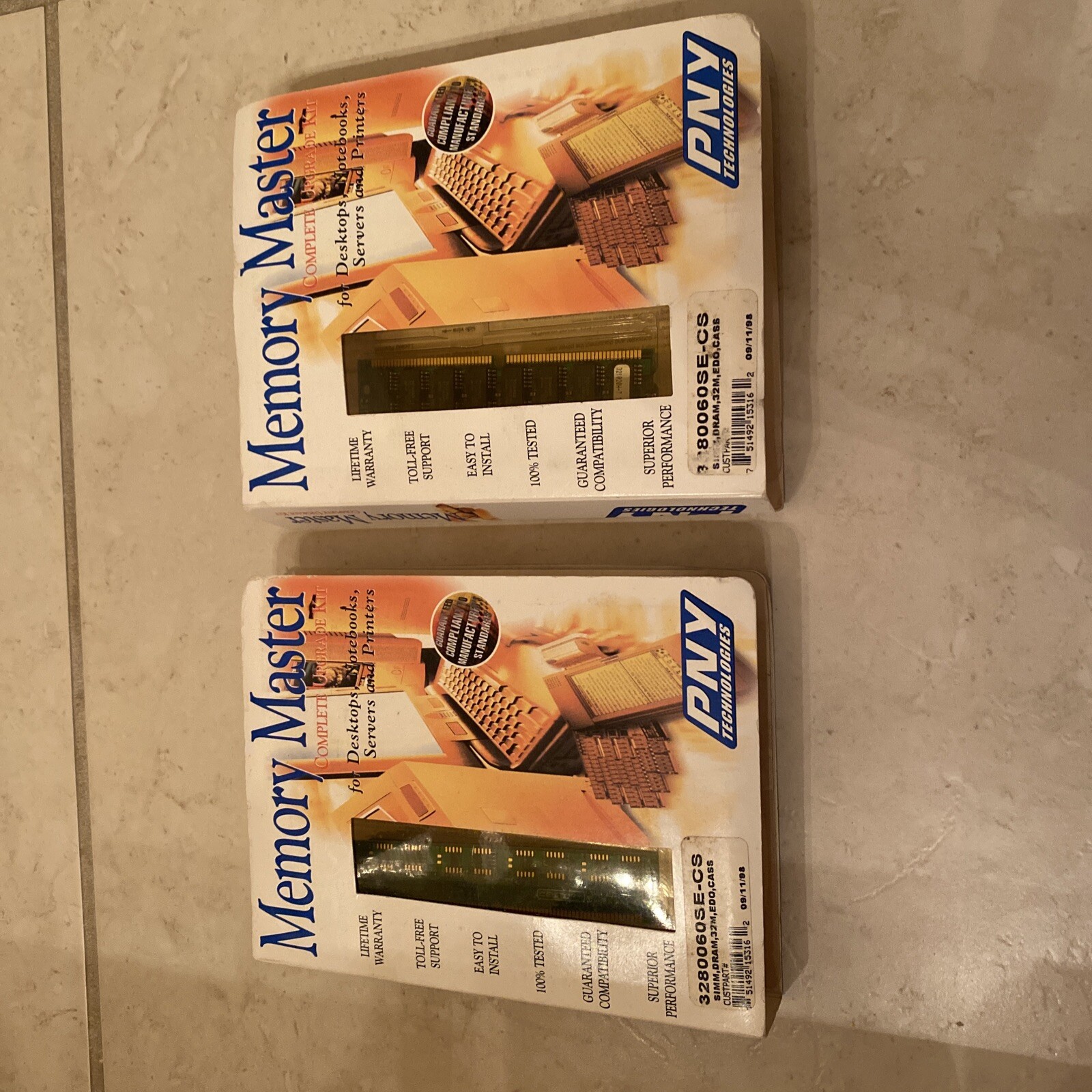 2x NEW Memory Master 3240060SE-CS Complete Upgrade Kit For Desktop/Servers. PNY