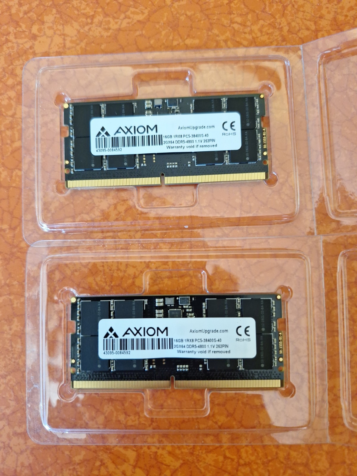 Axiom 16GB 1x16GB DDR5 4800 PC5-38400 CL40 1Rx8 SODIMM Laptop RAM