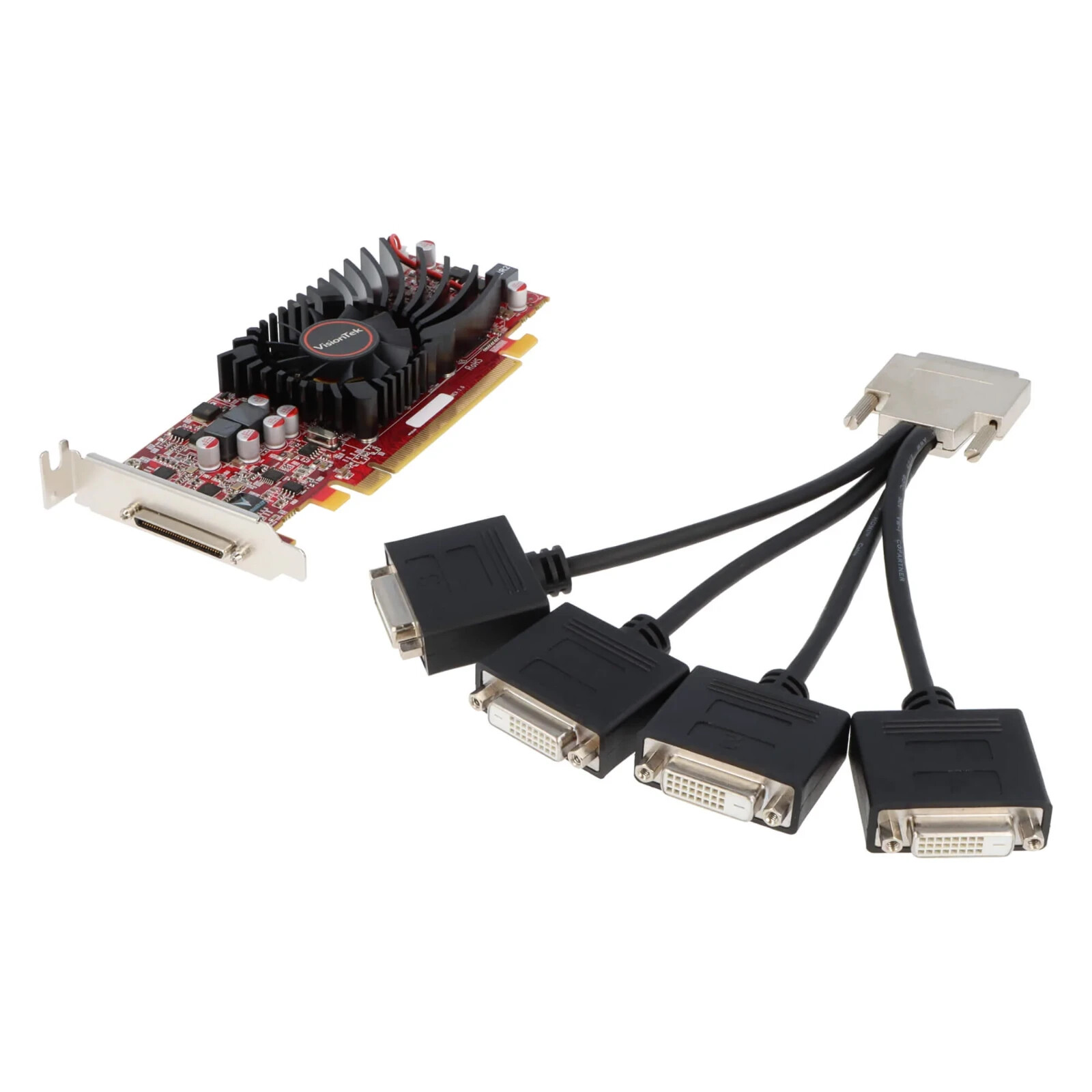 HP Workstation z200 z210 z220 z230 z240 Quad 4 Monitor DVI Video Graphics Card