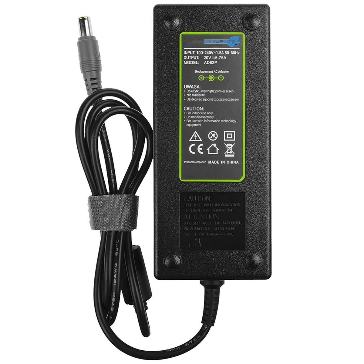 Compatible Power Supply For Lenovo 135W 20V 6.75A 7.9Mm X 5.5Mm W510 45N0052