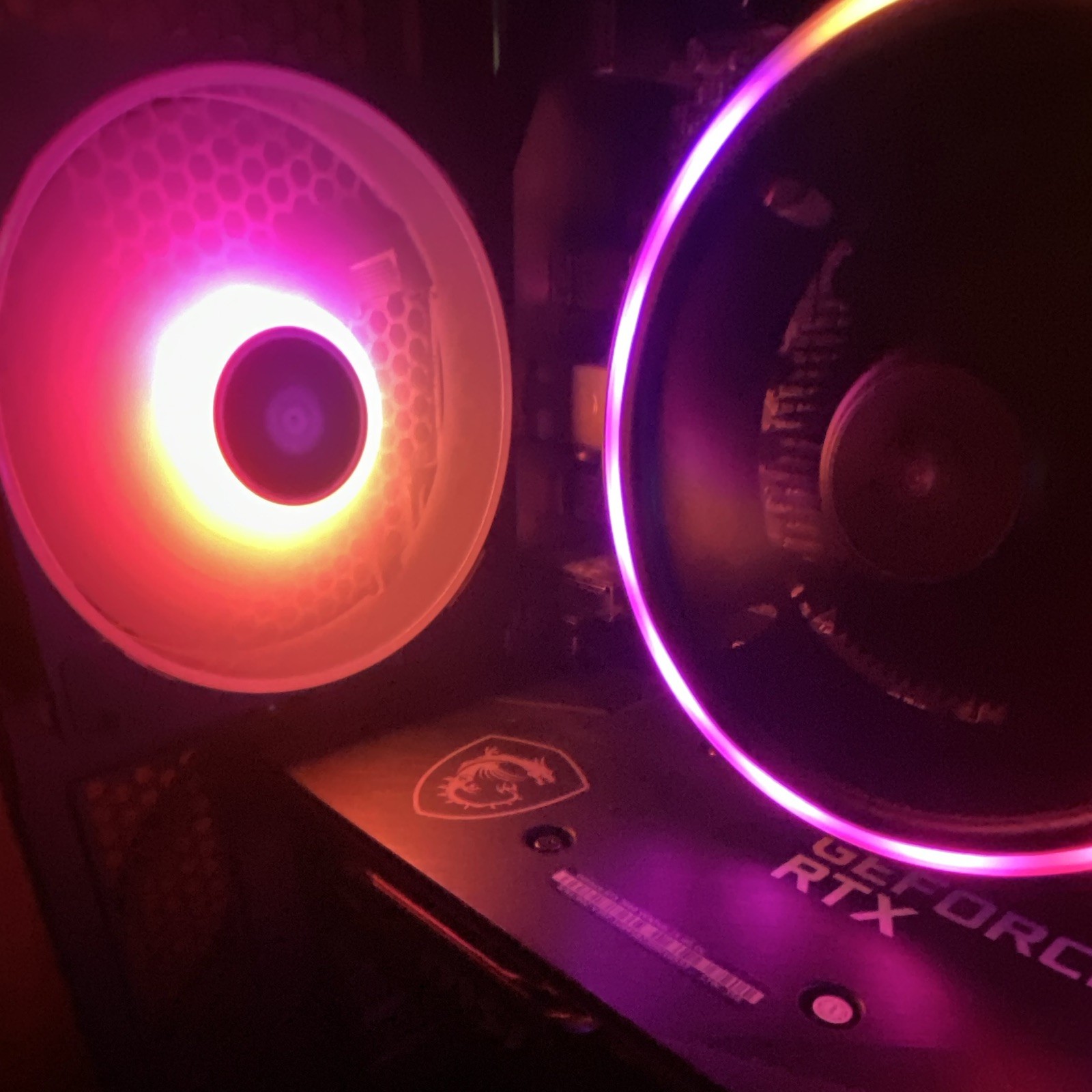 MSI NVIDIA GeForce RTX GPU Graphics Card RGB Lighting Fan Heatsink