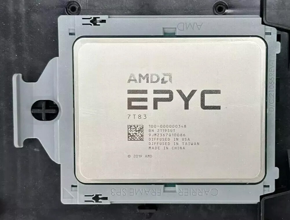 AMD EPYC Milan 7T83 official version 64 core 128 threads 2.45Ghz CPU processor